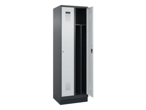 locker voor scheiding van kleding,HxBxD 1950x600x500mm,2vak