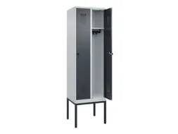 locker,HxBxD 2120x600x500mm,2vak,vak B 300mm,draaigrendel