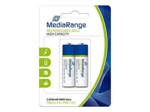 Accu Mignon Batterijen MRBAT123 HR6 NiMH rechargeable AA 2 stuks