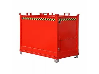 klapbodemcontainer,HxLxB 1445x1040x1845mm,2m³,hijsogen,vorksloffen - 1