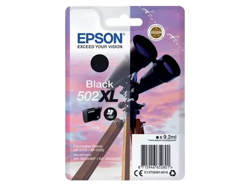 Inktcartridge Epson 502XL T02W1 zwart HC C13T02W14010