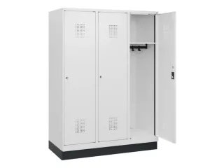 schoollocker,HxBxD 1630x1200x500mm,3vak,vak B 400mm,cil.-slot,sokkel - 1