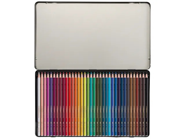 Crayon de couleur STABILO 1636 Aquacolor assorti boîte 36 pièces