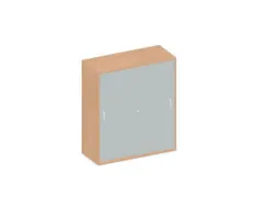 Schuifdeurkast 1150x1000x430mm Romp Beuken Decor Front Lichtgrijs