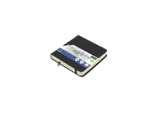 Schetsboek Kangaro 12x12cm zwart PU hardcover 80 blad 140 grams roomwi - 1