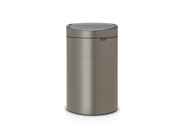 Brabantia Afvalbak Touch Bin New 40 Liter Platina