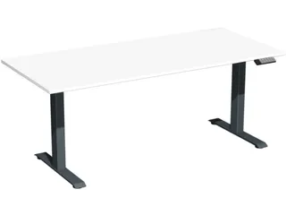 Elektrisch ihv bureau,HxBxD 630-1280x1600x800mm,blad wit - 1