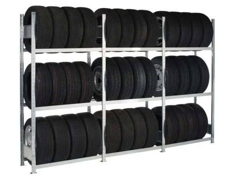 bandenstelling,grondveld,HxBxD 2750x1500x400mm,v. banden-Ø 550-750mm