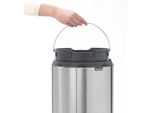 Touch bin New 30 Liter Prullenbak Mat Staal