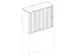 opzetkast,v. roldeurkast,HxBxD 740x1200x445mm,roldeur,CC-zwart