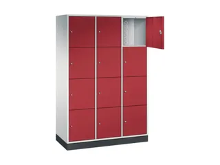 grootvolume-lockersysteem,RAL 7035/RAL 3003,HxBxD 1950x1220x500mm - 1