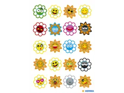 Sticker Etiket Herma 3668 Gekke Zonnen Puffy 20 stuks