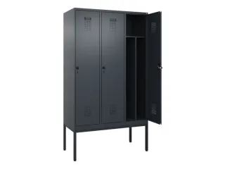 locker voor scheiding van kleding,HxBxD 2120x1200x500mm,3vak - 1