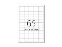 Etiket Office A4 38,1X21,2 65X