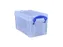 Opbergbox Really Useful 2.1 liter 240x130x125mm transparant wit