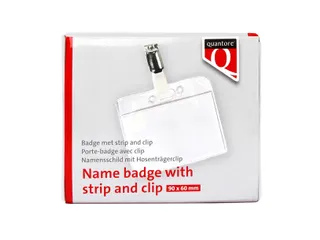 Badge Quantore met clip 60x90mm - 2
