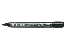 Pilot Permanent Marker 100 Rond Fijne punt Zwart