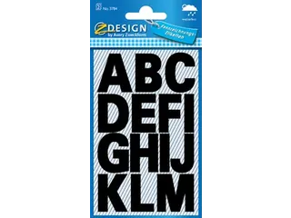Avery Zweckform etiketten letters A-Z 2 blad zwart waterbestendig - 1
