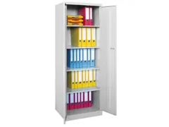 universele kast,RAL 7035,HxBxD 1800x600x500mm,4xStalen bodem,cil.-slot