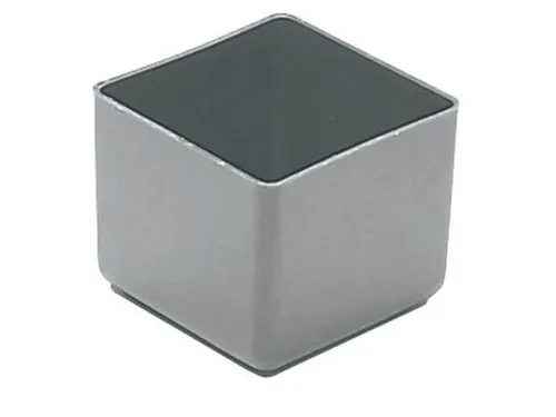 Inzetbak HxLxB 40x49x49mm Polystyreen Grijs 50 stuks