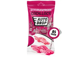 Autodrop Bosvruchtrode Cadillacs zak 85 gram - 2
