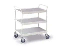 Tafelwagen Draagverm. 150kg Laadvl. Lxb 785x420mm 3 Etages Puurwit