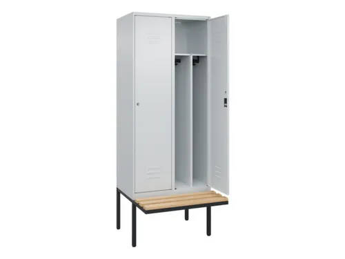 locker voor scheiding van kleding,HxBxD 2120x800x815mm,2vak