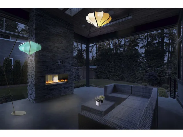Lanterne Nextime Lumi 60 cm tissu crème