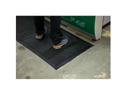 werkplek-vloerbedekking,enkele mat,HxLxB 13x900x600mm,rubber,genopt
