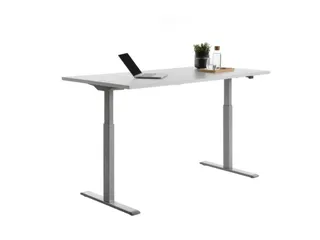 Elektrisch ihv bureau,HxBxD 700-1200x1600x800mm,blad grijs - 3