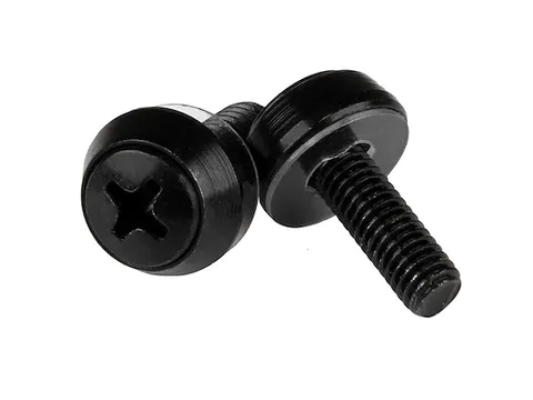 M5 x 12mm schroeven voor server rack en kast zwart 50 stuks pak