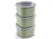 Sigma Home food to go lunchbakje 3 stuks groen - 9,3x9,3x16,7cm