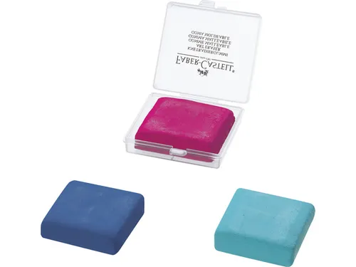 Kneedgum Faber-Castell in 3 kleuren assorti display 18 stuks