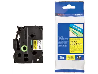 Labeltape Brother P-touch TZe-661 standaard 36mm zwart op geel - 1