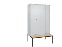 locker voor scheiding van kleding,HxBxD 2120x1200x815mm,4vak