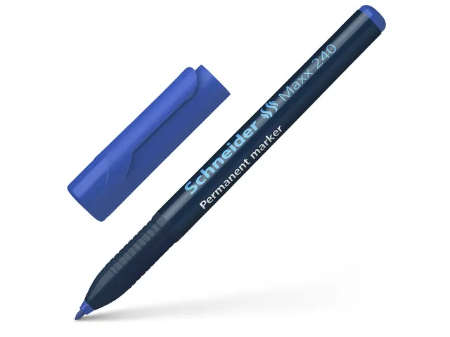 Marker Schneider Maxx 240 permanent ronde punt blauw