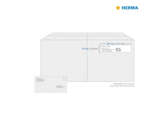 HERMA 4657 Premium etiketten A4 70x297mm Wit 300 stuks - 4