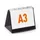 Durable 8569 Tafelflipover Durastar A3 liggend Basaltgrijs