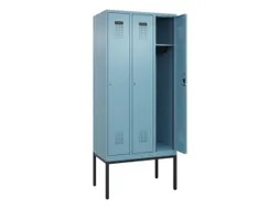 locker,HxBxD 2120x900x500mm,3vak,vak B 300mm,cil.-slot,voetonderstel