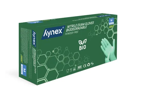 Handschoen Hynex nitril Bio M groen 3.5gr 100 stuks