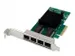 4-poorts Gigabit Ethernet-netwerkkaart RJ45 PCI Express Intel I350