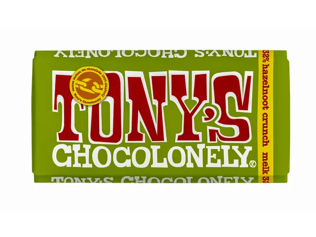 Chocolade Tony's Chocolonely Melk hazelnoot crunch 180gr