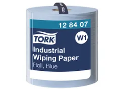 Tork 128407 Industrial Poetspapier 3-laags Blauw W1