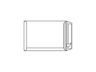Zak Akte Envelop C4 229x324mm Zonder Venster Strip Naturel wit - 1