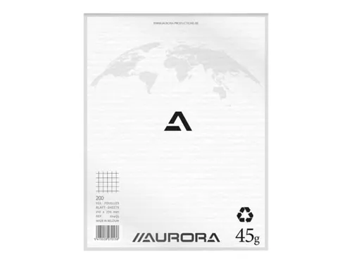 Kladblok Aurora 210x270mm ruit 5x5mm 200 vel 45gr