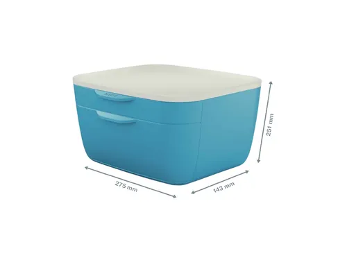Ladenblok Leitz Cosy 2 laden blauw