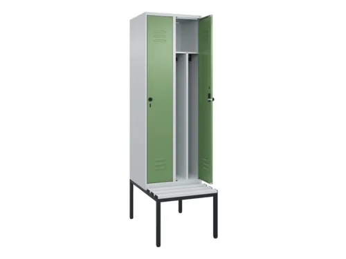 locker voor scheiding van kleding,HxBxD 2120x600x815mm,2vak