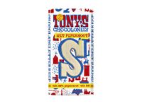 Chocoladeletter Tony's Chocolonely wit pepernoot S 180gr
