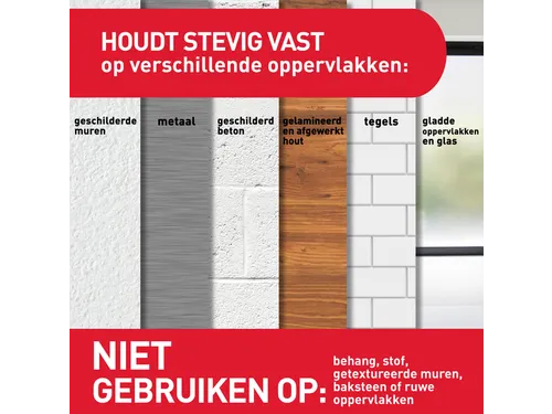 Bevestigingsstrip Command klik vast klein 1,8kg wit