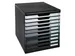 Module de classement Modulo Shades of Grey 10 tiroirs fermés - Gris